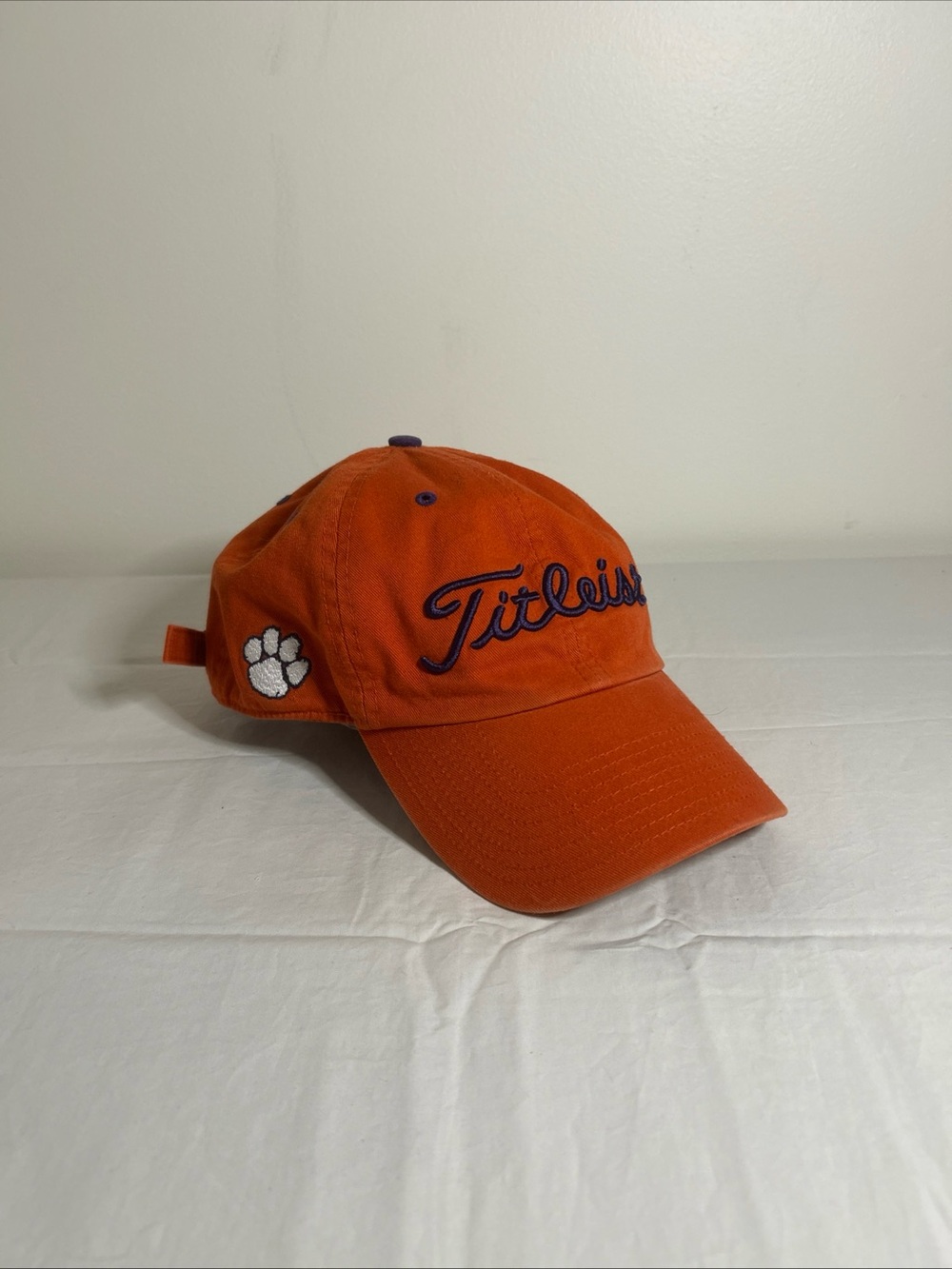 Titleist Hat Cap Strap Back Orange Clemson Tigers NCAA Twins Enterprise Golfer